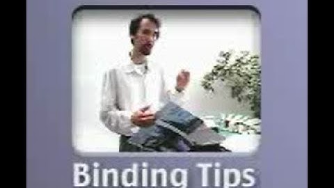 Fastback Perfect Binding with Perfectback Strips Tutorial Video