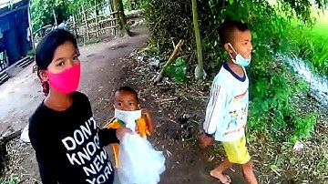 15 hộp cơm 0 đồng mùa Covid-19 về xóm nghèo Cốt Đôn  (Gò Dừa), Châu Lăng, Tri Tôn, AG 12/09/2021