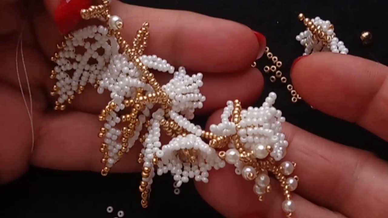 Çiçek Yapımı How to Make Flower with Beads DIY? YouTube