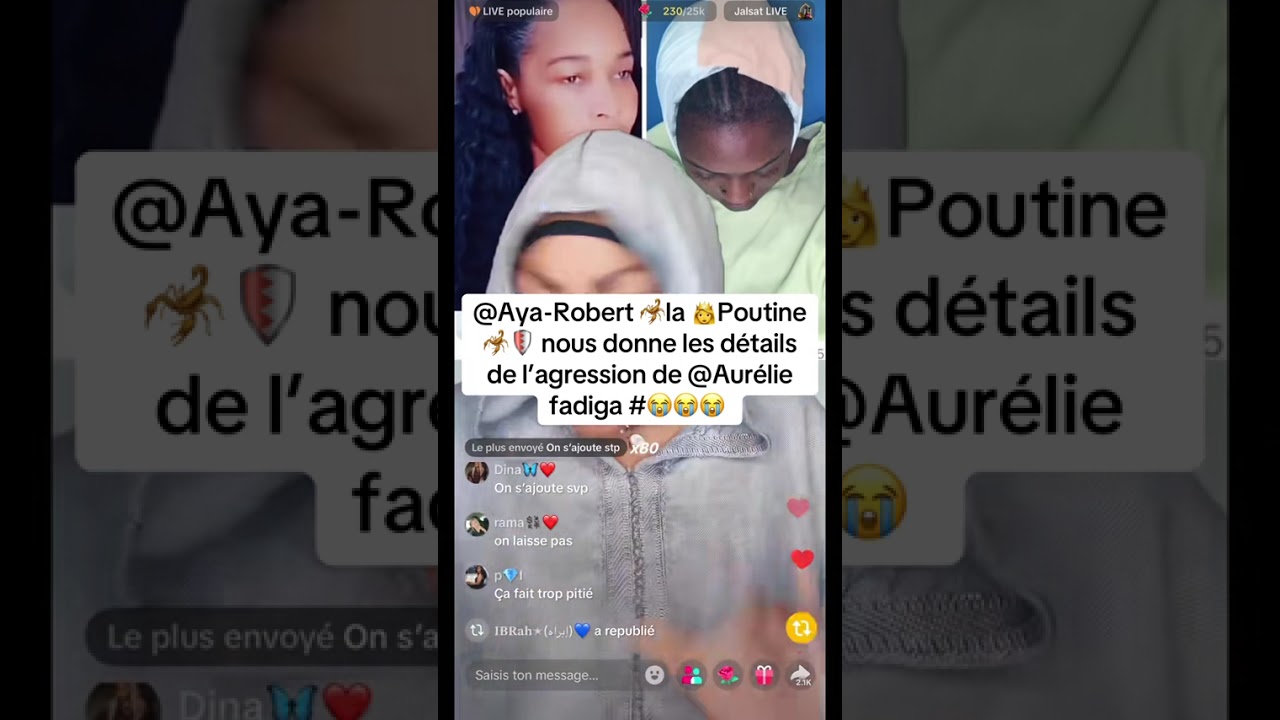 Aya Robert nous donne les détails d’agression de Aurélie 