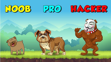 NOOB vs PRO vs HACKER - PET RUN - PUPPY DOG GAME - Best Mobile Android/iOS Games