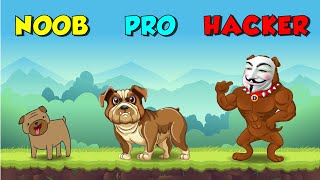 NOOB vs PRO vs HACKER - PET RUN - PUPPY DOG GAME - Best Mobile Android/iOS Games screenshot 1