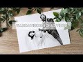 Wandavision wedding scene art  black ink  love bonus