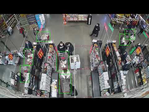 Shopping cart queue length detection with video analytics
