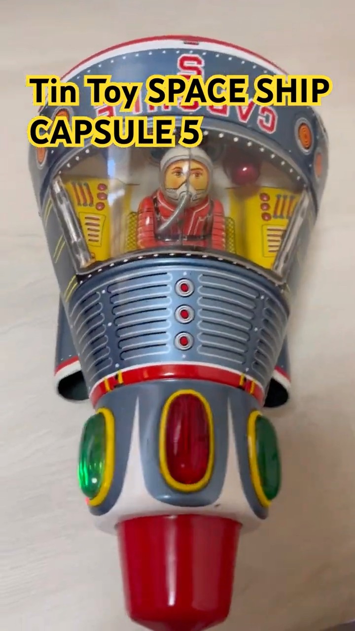 ブリキのおもちゃ 増田屋 カプセル5 宇宙船 2025 10 - YouTube ブリキのおもちゃ 増田屋 カプセル5 宇宙船 2025 10 - YouTube