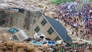 Indonesia is Sinking in seconds! Crazy Floods submerged Houses Cars with Peoples in Sumatra Rain
