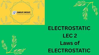 Laws Of Electrostatic For Class 12 Neet Jee Cuet