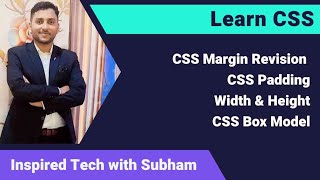 Session 5: CSS Margin (Revision), Padding, Width, Height, Max Width, CSS Box Model