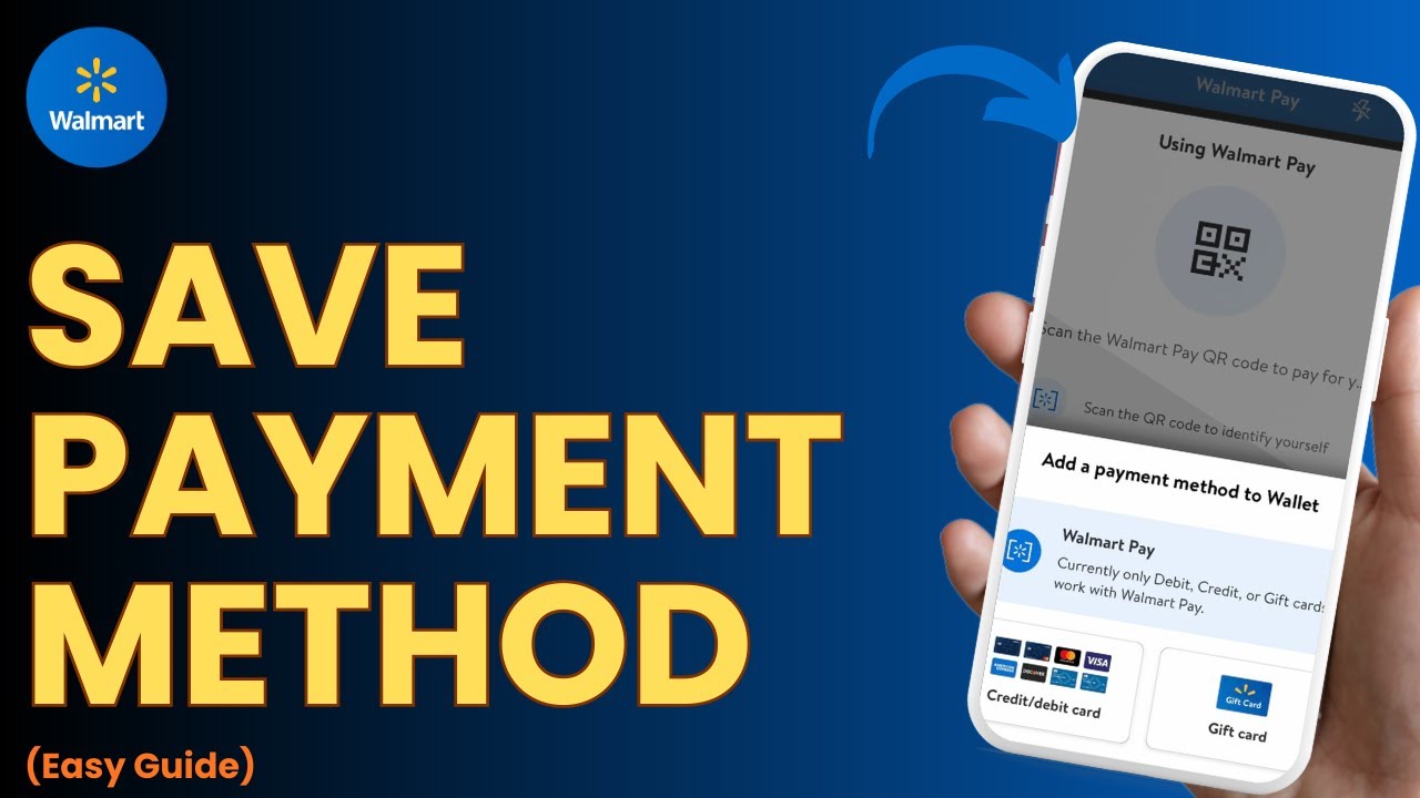 Как сохранить способ оплаты в приложении Walmart