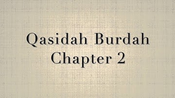Qasidah Burdah Chapter 2
