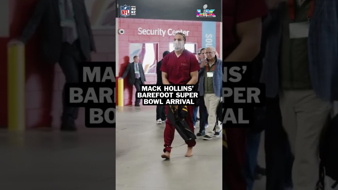 Mack Hollins still doesn’t have shoes on 😂😂 