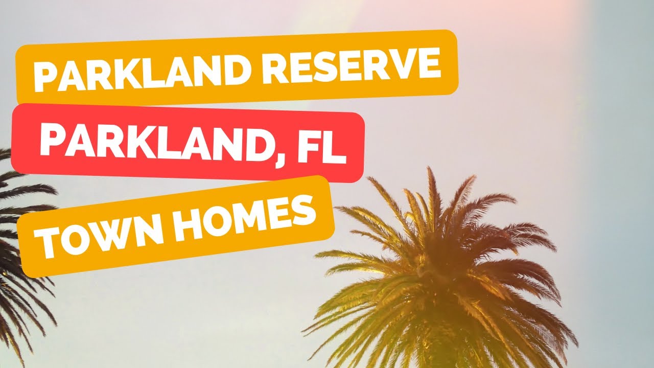 Parkland Reserve Town Home For Sale, Parkland, FL