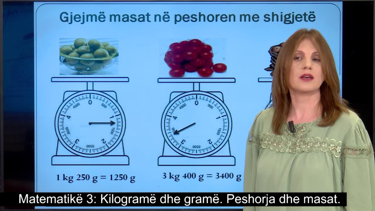 Matematikë 3 - Kilogramë dhe gramë. Peshorja dhe masat.