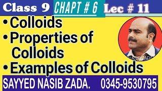 COLLOIDS || Definition || Properties || Examples || Pashto|| @NASIBZADASSS