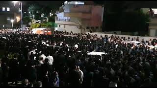 הלווית הבחורים החברים שנהרגו יחד באסון מירון ישי מועלם ויוסף לוי ז"ל (צילום: ירון קדושים)