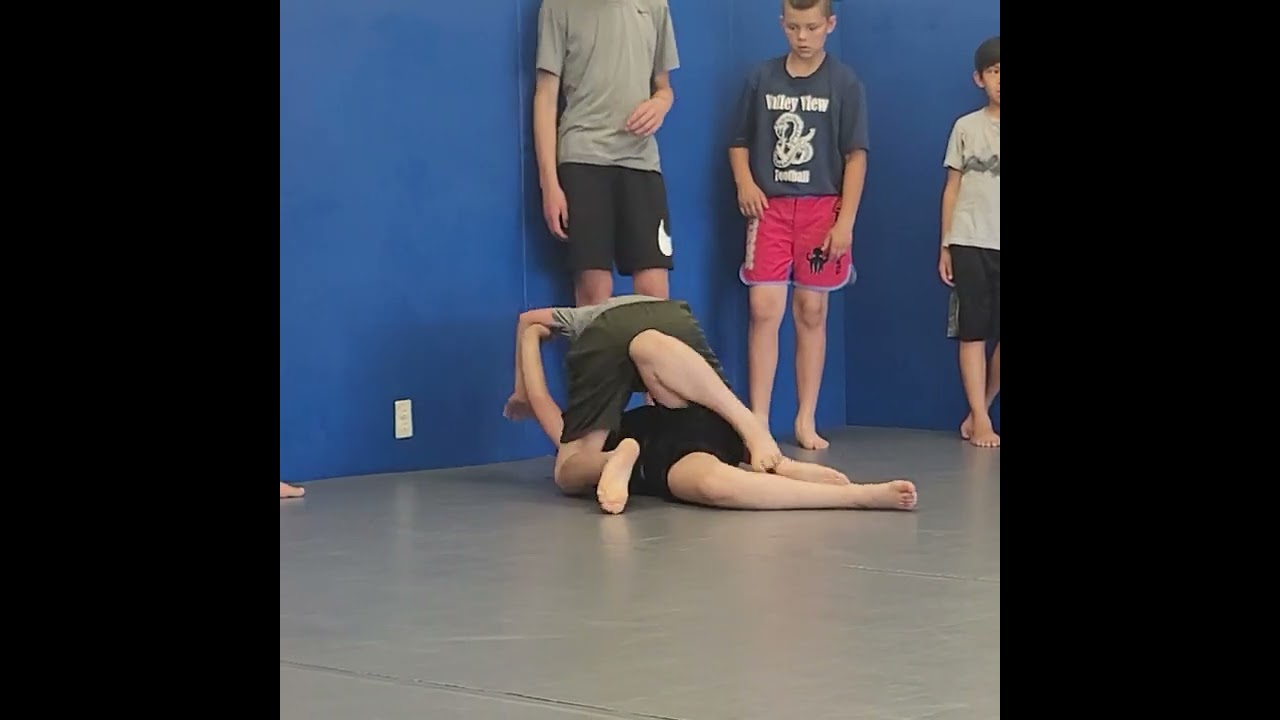 Mad Man fought hard against another kid in class today. He did really well, in my opinion.