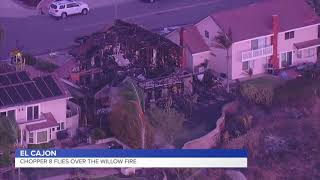 Willow Fire: Brush fire in El Cajon destroys structures