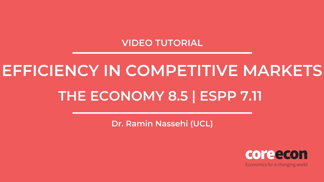 Video tutorial: Efficiency in competitive markets - YouTube