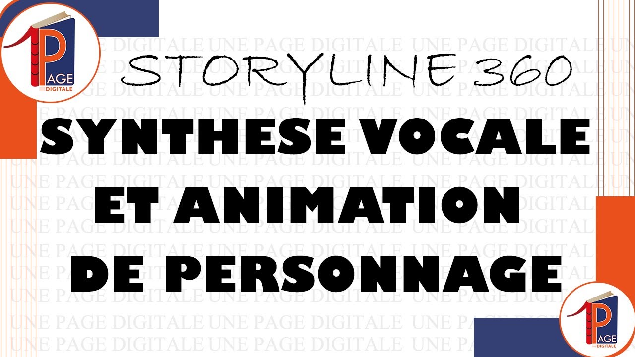 Comment créer une synthèse vocale et animer un personnage avec