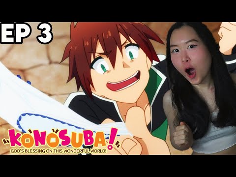 STEAL!!!😂 Konosuba Episode 3 REACTION + REVIEW (SEASON 1)