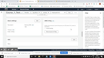 AWS Lambda Configuration and Basic settings - Part 4
