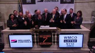 Williams Controls rings the NYSE Opening Bell