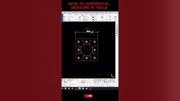how to horizontal measure in tekla #tekla #steel #shorts