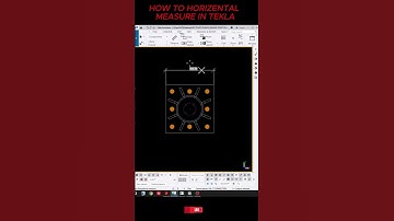 how to horizontal measure in tekla #tekla #steel #shorts