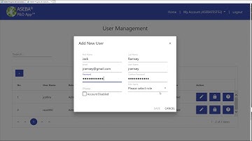 How to Create, Edit and Disable Users in P&O App