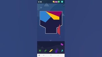 How To Solve Smart Puzzles Tangram Hard Level 4-18 Walk Through Solution Walkthrough Pixign