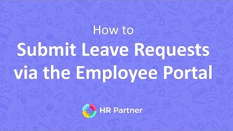 Submitting Leave / Vacation Requests through HR Partner
