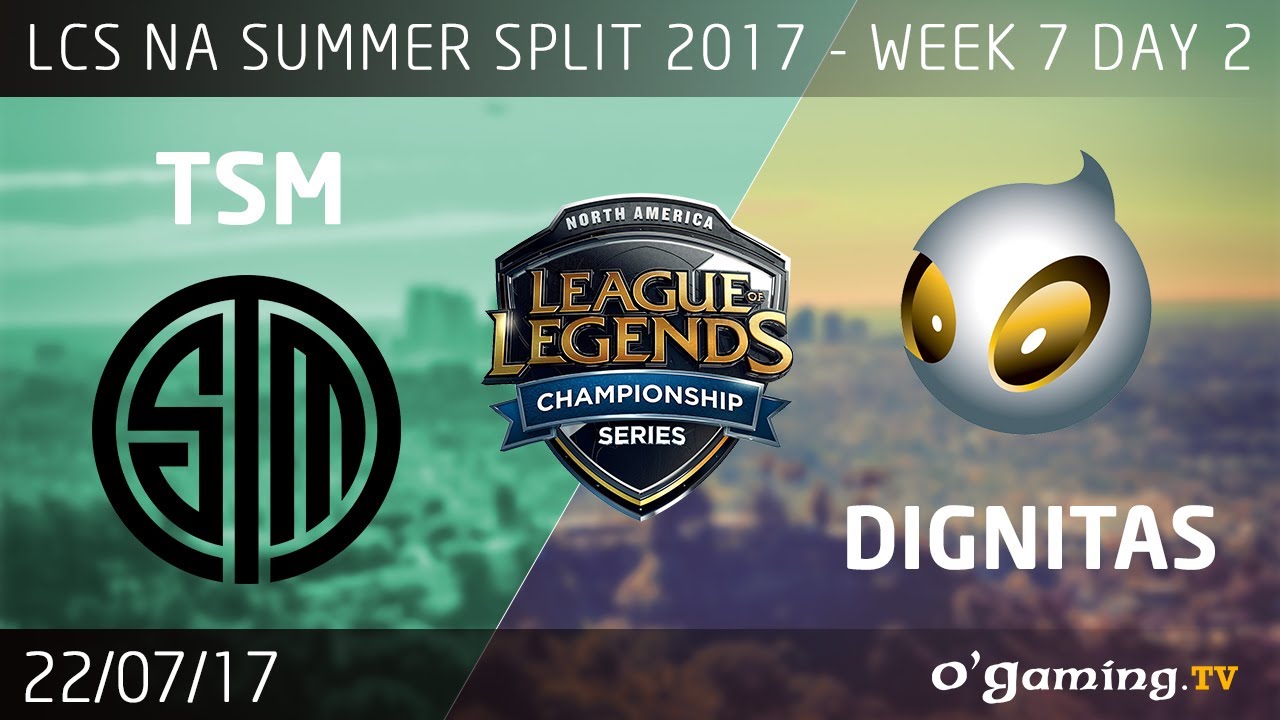 digo TSM vs Dignitas - LCS NA Summer Split 2017 - Week 7 Day 2 - League of Legends