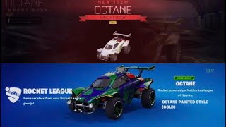 Gold Octane Gameplay - Rocket League VS Fortnite