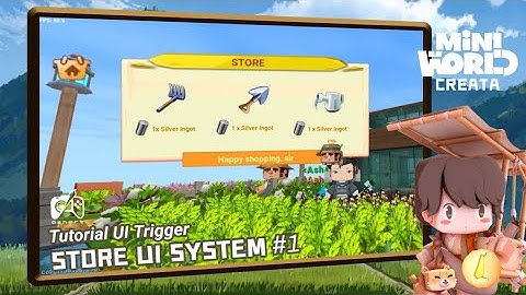 Totorial UI and Trigger : How To Create A Store UI - Mini World Creata / @MiniWorldCreata Part 1