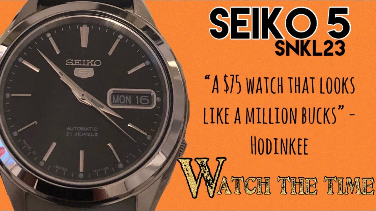 Seiko 5 (SNKL23) The legend returns but is at as good as 'Hodinkee' say?? -  YouTube