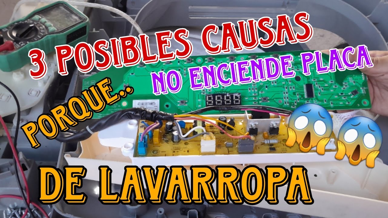 FALLA PLACA LAVARROPA ELECTROLUX