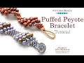 Puffed Peyote Stitch - DIY Jewelry Making Tutorial by PotomacBeads