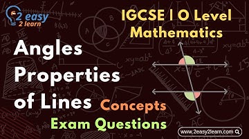 Angle Properties of Lines | O Level Maths | IGCSE Maths | SAT Maths USA | Matric Maths