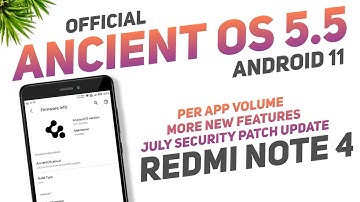 Redmi Note 4 - Ancient OS 5.5 Official Update | Android 11 | Per App Volume, More New Features