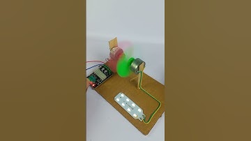 Wind Turbine Generator #dcmotor #experimnent #diy #youtubeshorts #scienceexperiment