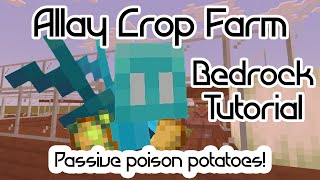 Allay Crop Farm  Minecraft Bedrock Tutorial