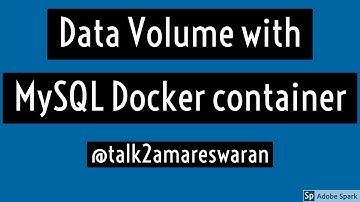 Data Volume with MySQL Docker container
