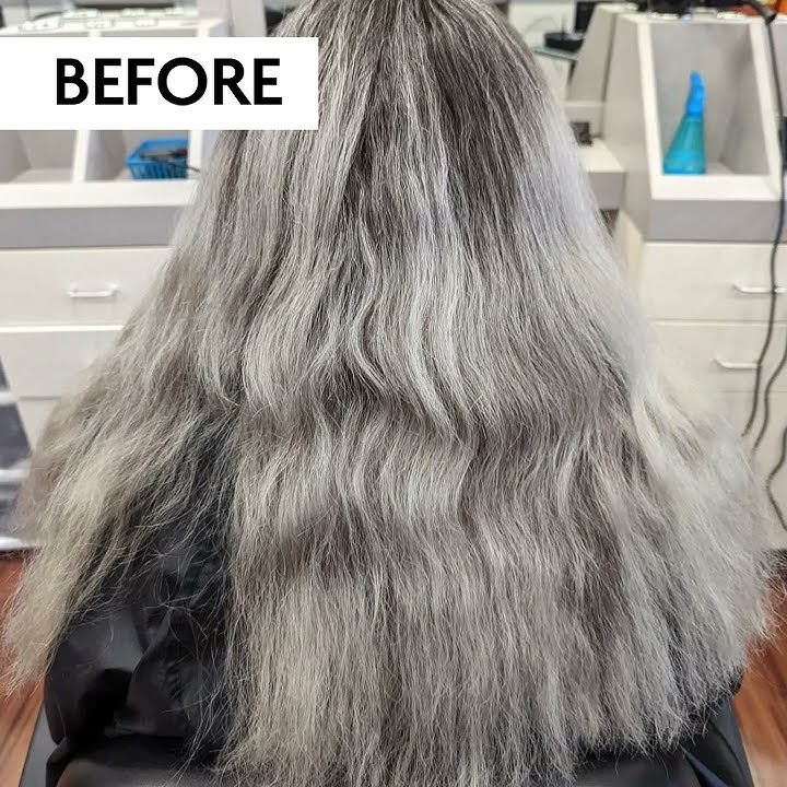 Before and After Grey Hair | Alline Salon Group
