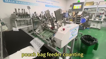 Pouch bag feeder counting machine