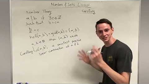 Numbers & Sets: Lecture 10/33 - Bézout