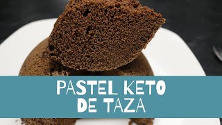 PASTEL KETO EN TAZA EN 2 MINUTOS!!/KETO CHOCOLATE CAKE IN 2 MINUTES/LOW CARB MUG CAKE FOR KETO