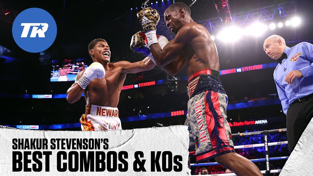 Shakur Stevensons Best Combinations and Knockouts  FIGHT HIGHLIGHTS
