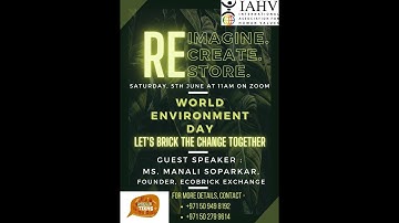 Reimagine. Recreate. Restore on World environment day 2021 with Ecobricks