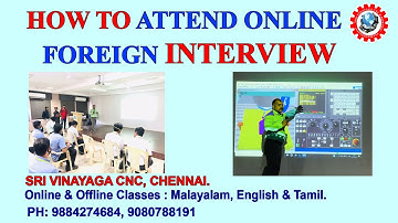 HOW TO ATTEND ONLINE FOREIGN INTERVIEW FOR CNC CAM PROGRAMMER