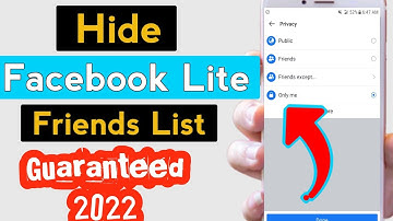 how to hide facebook lite friends list 2023 | how to hide friends list on facebook lite